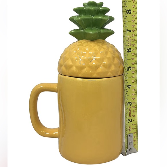 Rae Dunn Lidded Pineapple Mug - Picture 3 of 7